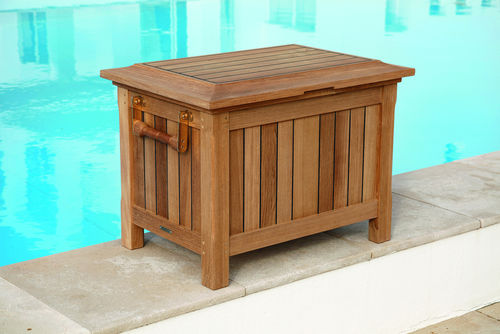 Reims refreshment chest and cover (teak / WeatherMAX-LT® fabric)